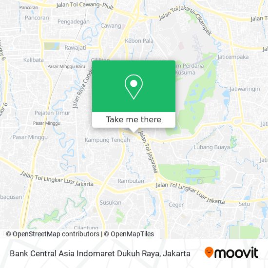 Bank Central Asia Indomaret Dukuh Raya map