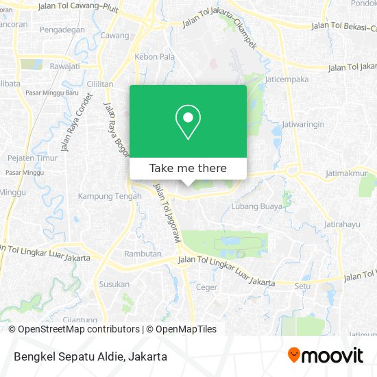 Bengkel Sepatu Aldie map