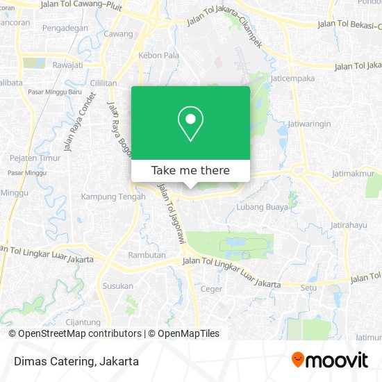 Dimas Catering map