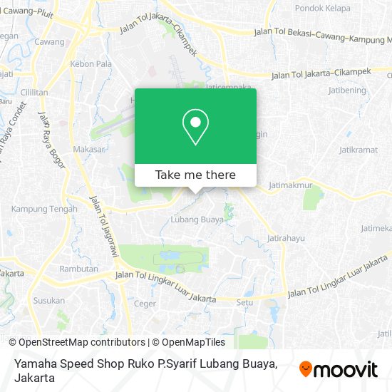 Yamaha Speed Shop Ruko P.Syarif Lubang Buaya map