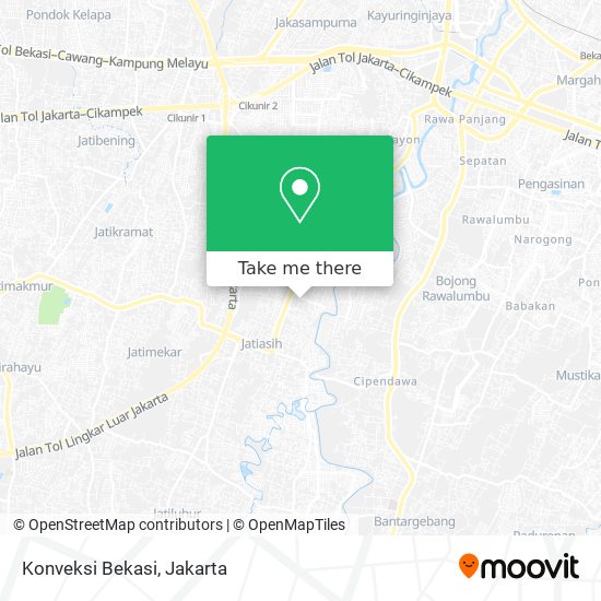 Konveksi Bekasi map