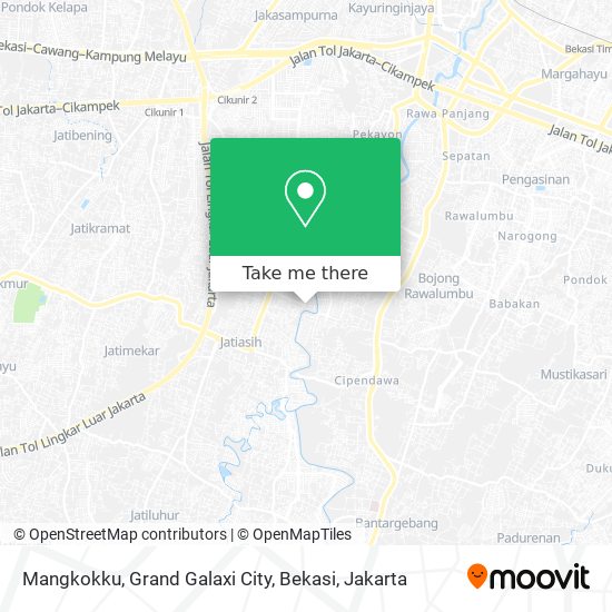 Mangkokku, Grand Galaxi City, Bekasi map