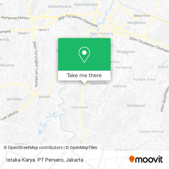 Istaka Karya. PT Persero map