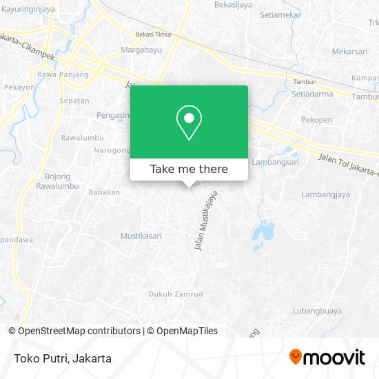 Toko Putri map