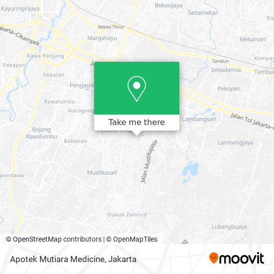 Apotek Mutiara Medicine map