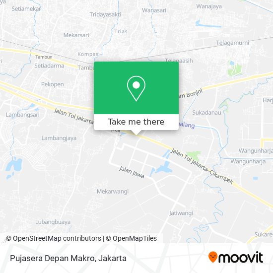 Pujasera Depan Makro map