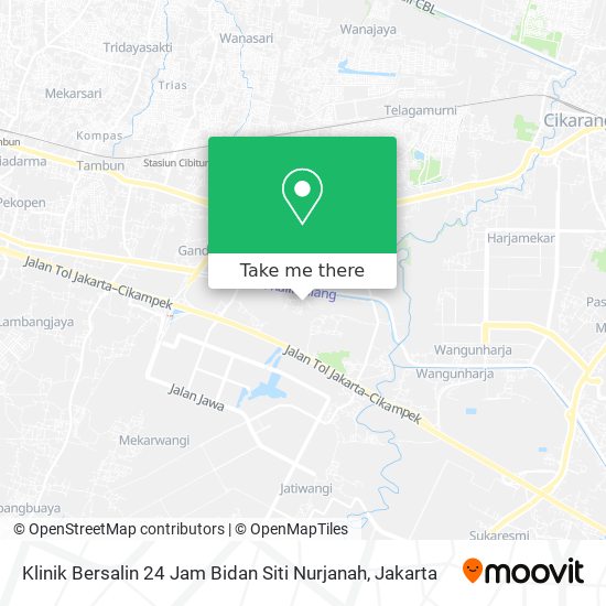 Klinik Bersalin 24 Jam Bidan Siti Nurjanah map