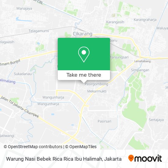 Warung Nasi Bebek Rica Rica Ibu Halimah map