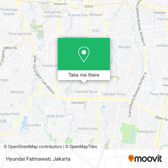 Hyundai Fatmawati map