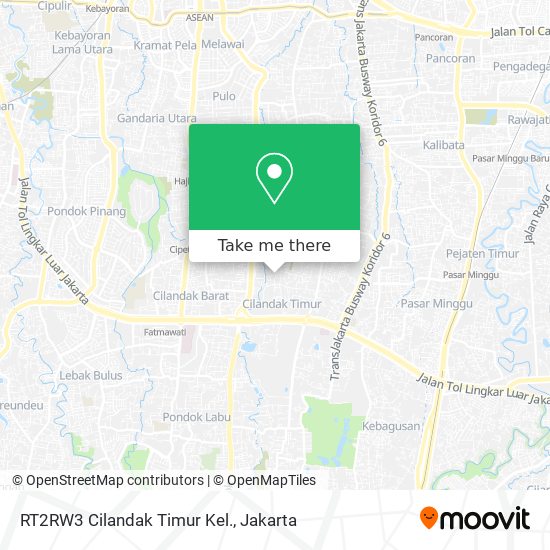 RT2RW3 Cilandak Timur Kel. map