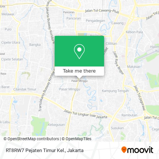 RT8RW7 Pejaten Timur Kel. map