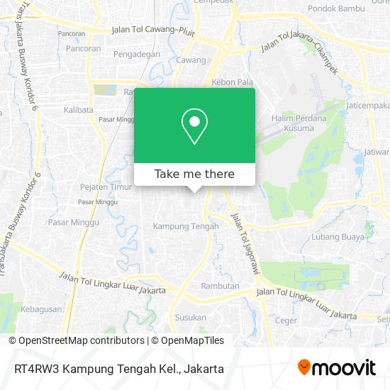 RT4RW3 Kampung Tengah Kel. map