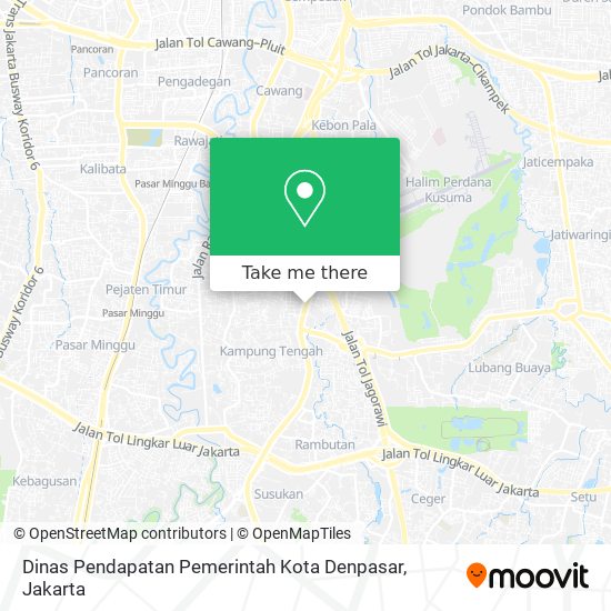 Dinas Pendapatan Pemerintah Kota Denpasar map