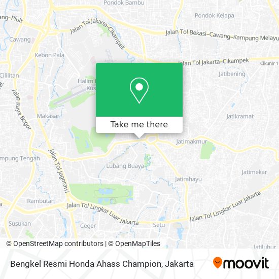 Bengkel Resmi Honda Ahass Champion map