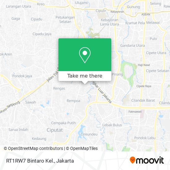 RT1RW7 Bintaro Kel. map