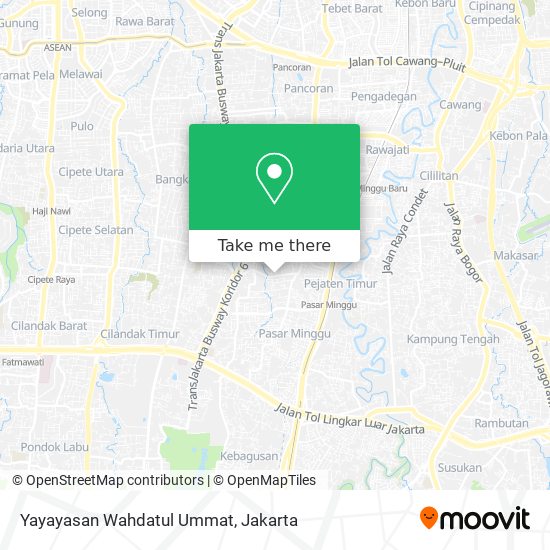 Yayayasan Wahdatul Ummat map