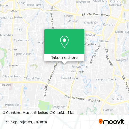 Bri Kcp Pejaten map