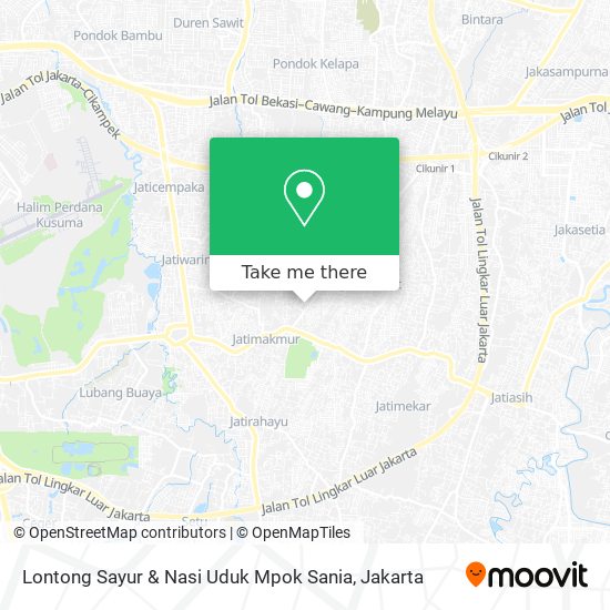 Lontong Sayur & Nasi Uduk Mpok Sania map