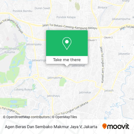 Agen Beras Dan Sembako Makmur Jaya V map