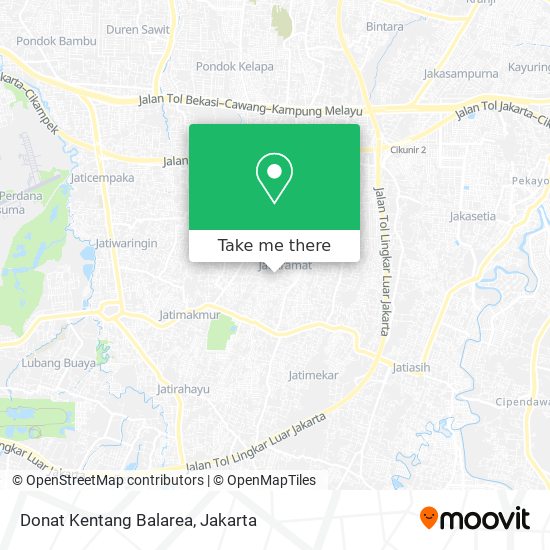 Donat Kentang Balarea map