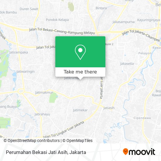 Perumahan Bekasi Jati Asih map