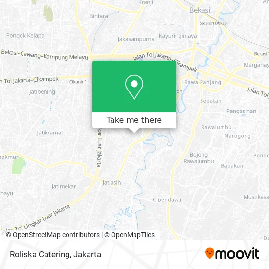 Roliska Catering map