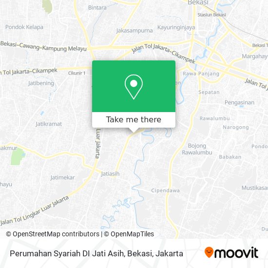 Perumahan Syariah DI Jati Asih, Bekasi map