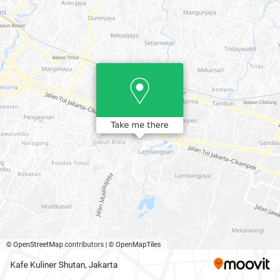 Kafe Kuliner Shutan map