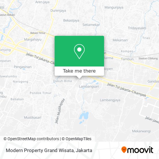 Modern Property Grand Wisata map