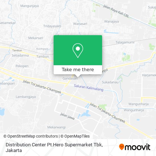 Distribution Center Pt.Hero Supermarket Tbk map