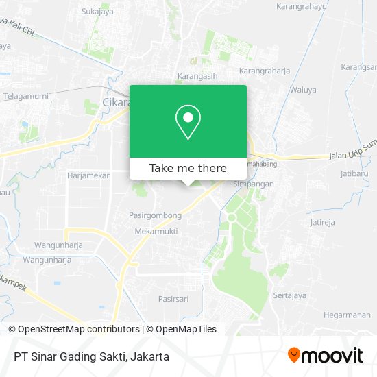 PT Sinar Gading Sakti map