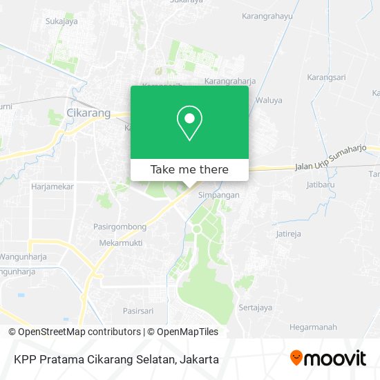 KPP Pratama Cikarang Selatan map