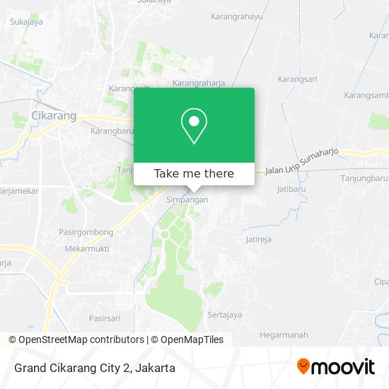 Grand Cikarang City 2 map