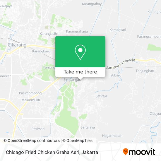 Chicago Fried Chicken Graha Asri map