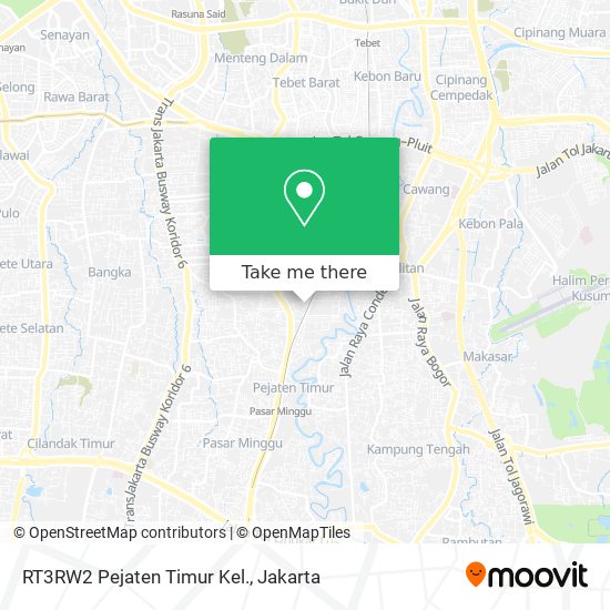 RT3RW2 Pejaten Timur Kel. map