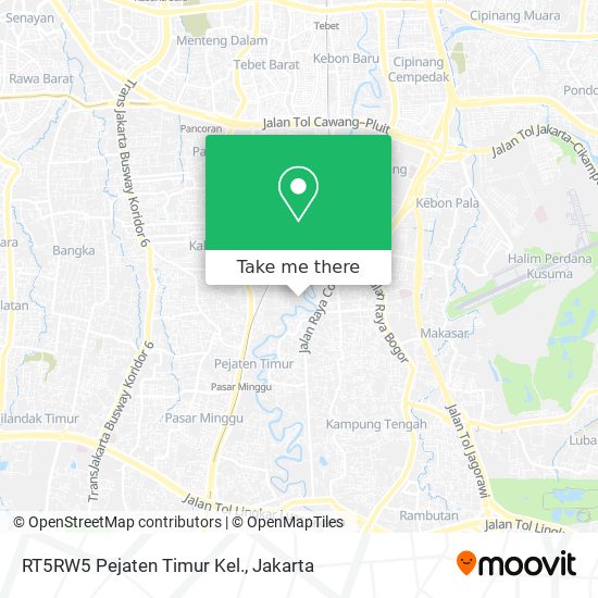 RT5RW5 Pejaten Timur Kel. map