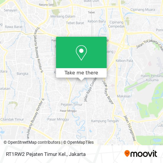 RT1RW2 Pejaten Timur Kel. map