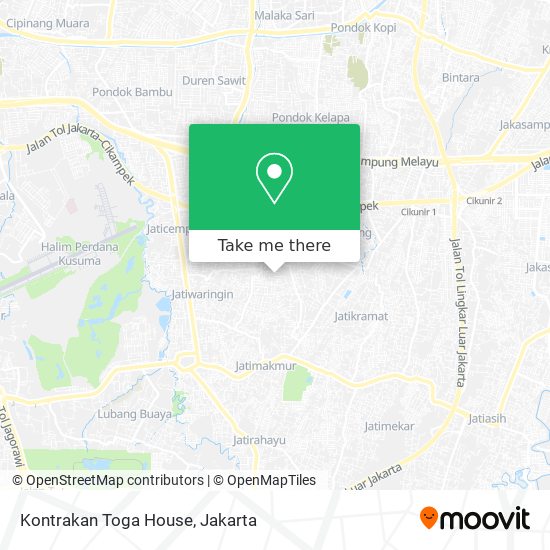 Kontrakan Toga House map