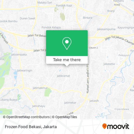 Frozen Food Bekasi map