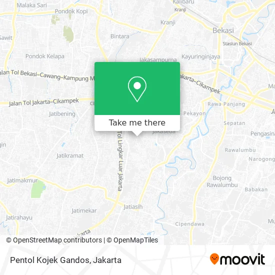 Pentol Kojek Gandos map