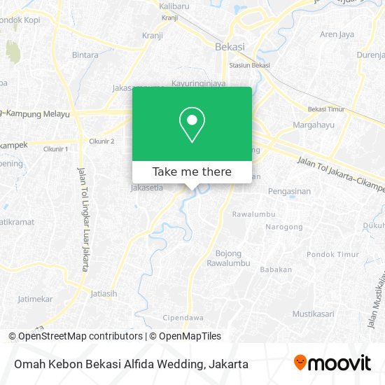 Omah Kebon Bekasi Alfida Wedding map