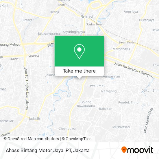 Ahass Bintang Motor Jaya. PT map