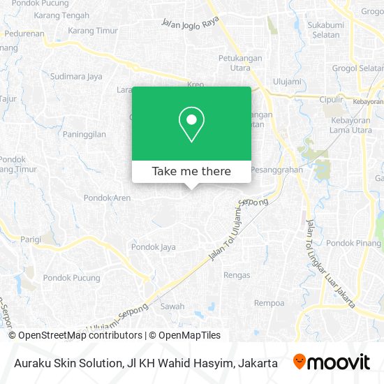 Auraku Skin Solution, Jl KH Wahid Hasyim map