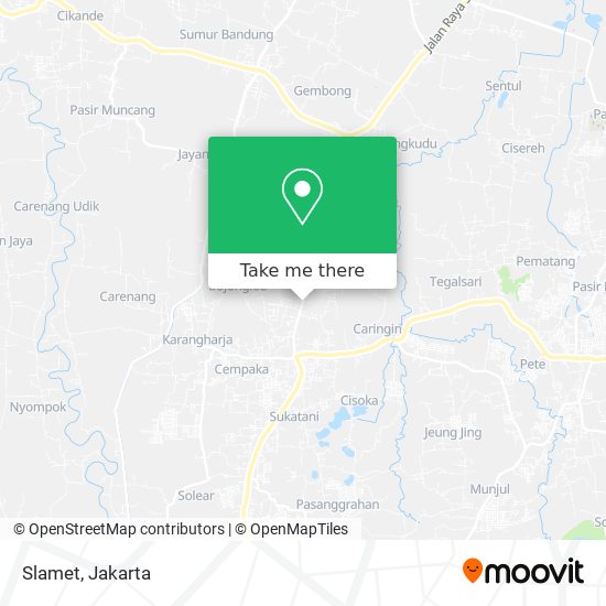 Slamet map