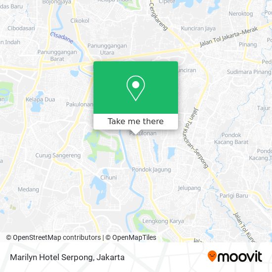 Marilyn Hotel Serpong map