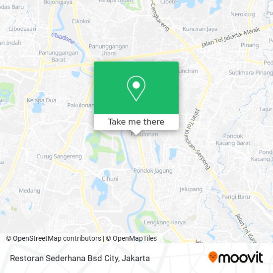 Restoran Sederhana Bsd City map