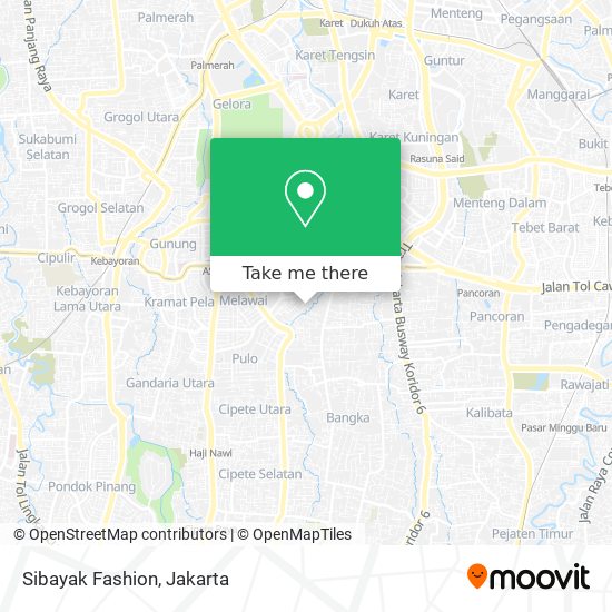 Sibayak Fashion map