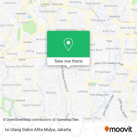 Isi Ulang Galon Afita Mulya map