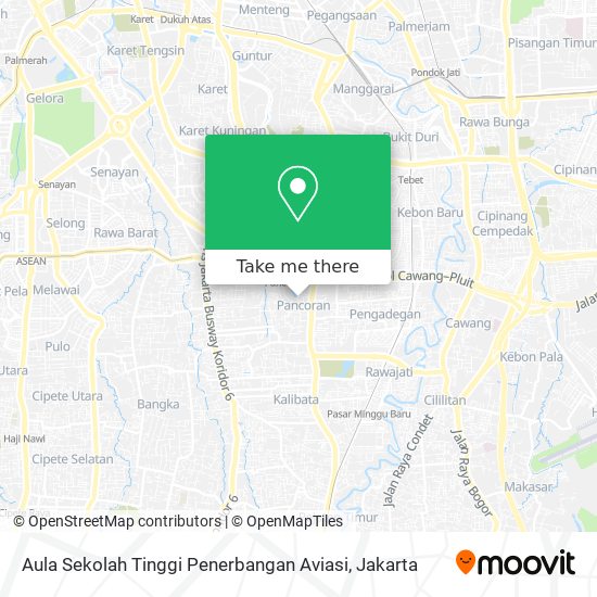 Aula Sekolah Tinggi Penerbangan Aviasi map