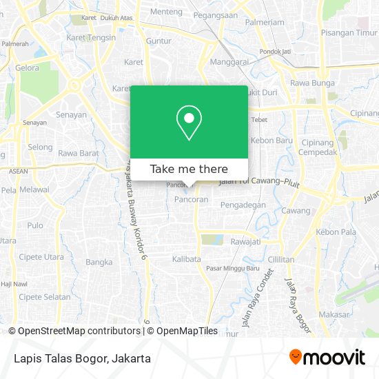 Lapis Talas Bogor map